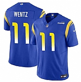 Men & Women & Youth Los Angeles Rams #11 Carson Wentz Blue 2023 F.U.S.E. Vapor Untouchable Limited Jersey,baseball caps,new era cap wholesale,wholesale hats